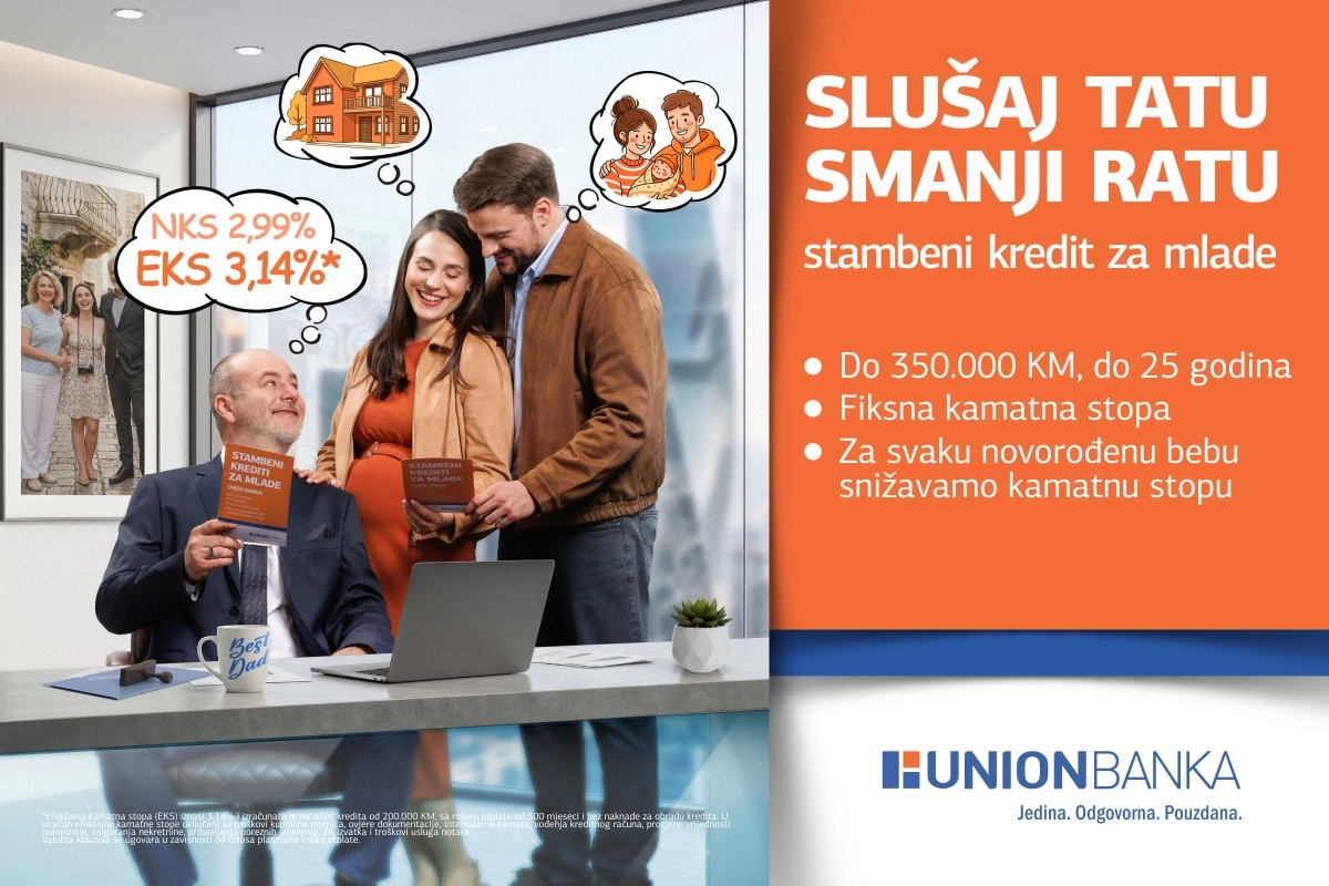U rekordnom roku realizovana kreditna linija „Stambeni krediti za mlade“